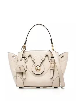 Ralph Lauren Collection маленькая сумка-тоут Soft Ricky 18, нейтральный цвет