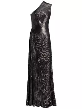 Ralph Lauren Collection платье Hadlea со сборками, черный
