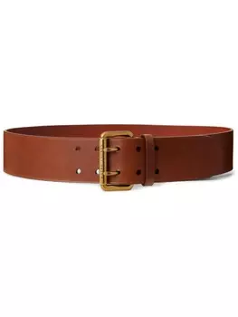 Ralph Lauren Collection ремень с гравированным логотипом, коричневый