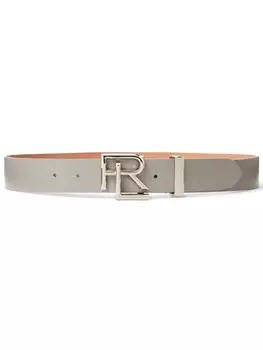Ralph Lauren Collection ремень с пряжкой-логотипом, серый