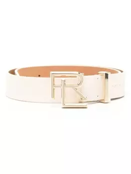 Ralph Lauren Collection ремень с пряжкой-логотипом, нейтральный цвет
