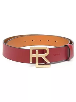 Ralph Lauren Collection ремень с пряжкой-логотипом, красный