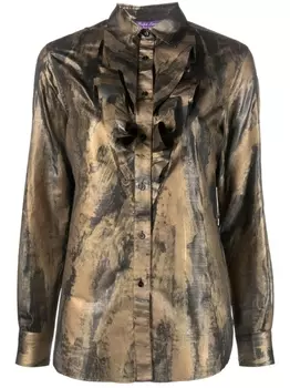 Ralph Lauren Collection рубашка Keara с принтом, золотистый