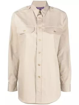Ralph Lauren Collection рубашка Ry с длинными рукавами, нейтральный цвет