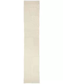 Ralph Lauren Collection шарф в технике пэчворк, нейтральный