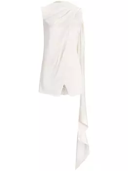 Ralph Lauren Collection шелковая блузка без рукавов, нейтральный цвет