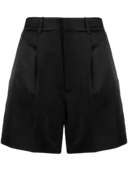 Ralph Lauren Collection шорты с вышитым логотипом, черный