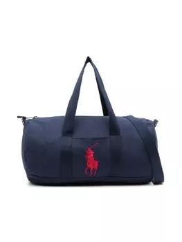 Ralph Lauren дорожная сумка с вышивкой Polo Pony, синий