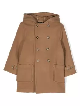 Ralph Lauren двубортный дафлкот, коричневый