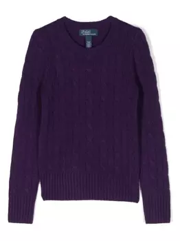 Ralph Lauren джемпер фактурной вязки, фиолетовый