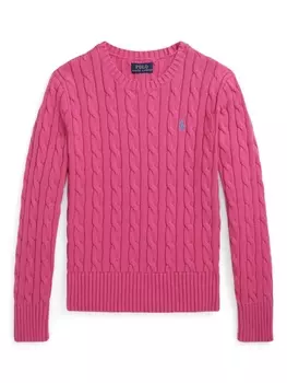 Ralph Lauren джемпер фактурной вязки, розовый