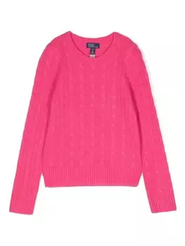 Ralph Lauren джемпер фактурной вязки, розовый