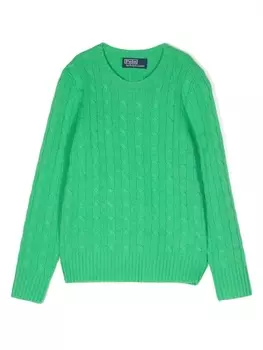 Ralph Lauren джемпер фактурной вязки, зеленый