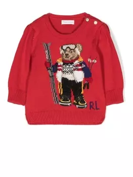 Ralph Lauren джемпер Polo Bear с круглым вырезом, красный