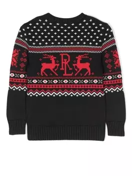 Ralph Lauren джемпер Reindeer, черный