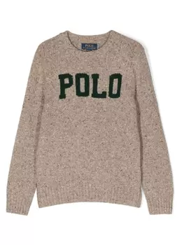 Ralph Lauren джемпер с логотипом, коричневый