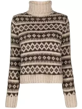 Ralph Lauren джемпер с высоким воротником, коричневый