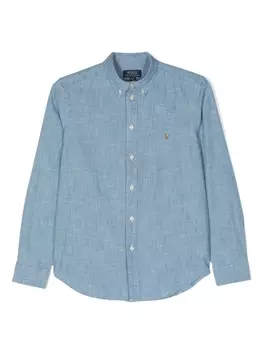 Ralph Lauren джинсовая рубашка с длинными рукавами, синий