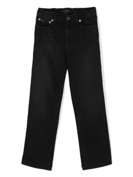 Ralph Lauren джинсы прямого кроя с заклепками, черный