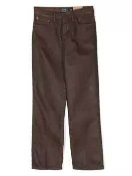 Ralph Lauren джинсы с нашивкой-логотипом, коричневый