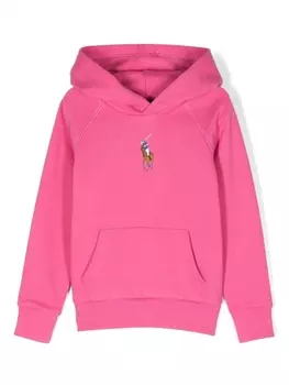 Ralph Lauren флисовое худи Big Pony, розовый