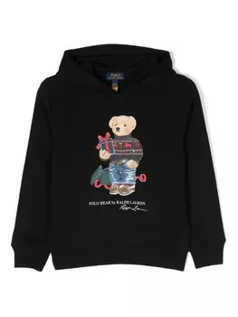 Ralph Lauren флисовое худи Polo Pony, черный