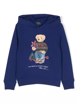 Ralph Lauren флисовое худи Polo Pony, синий