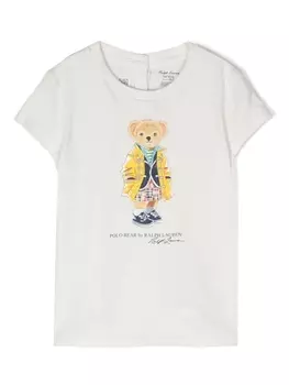 Ralph Lauren футболка с графичным принтом, белый