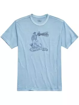 Ralph Lauren футболка с графичным принтом, синий