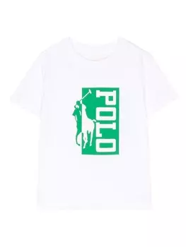 Ralph Lauren футболка с логотипом, белый