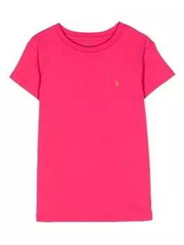 Ralph Lauren футболка с логотипом Polo Pony, розовый