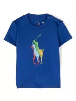 Ralph Lauren футболка с логотипом Polo Pony, синий
