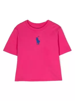 Ralph Lauren футболка с логотипом Polo Pony, розовый