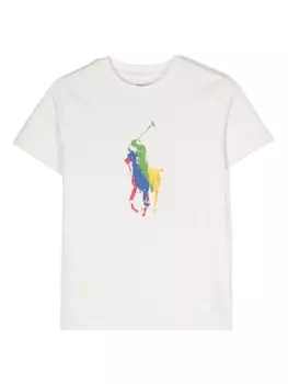 Ralph Lauren футболка с логотипом Polo Pony, белый