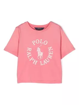 Ralph Lauren футболка с логотипом, розовый