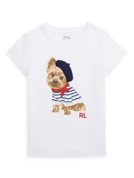Ralph Lauren футболка с принтом, белый