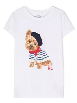 Ralph Lauren футболка с принтом, белый