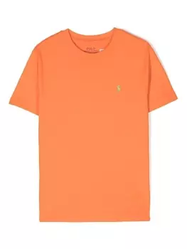 Ralph Lauren футболка с принтом Polo Pony, оранжевый