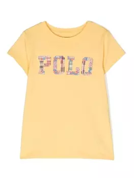 Ralph Lauren футболка с принтом Polo, желтый