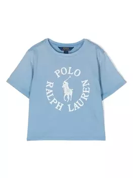 Ralph Lauren футболка с принтом, синий