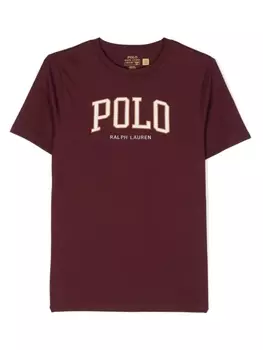 Ralph Lauren футболка с вышитым логотипом, красный