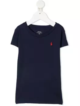 Ralph Lauren футболка с вышитым логотипом, синий