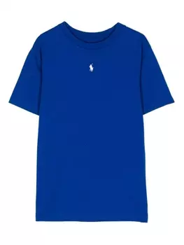 Ralph Lauren футболка с вышитым логотипом, синий