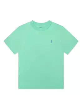 Ralph Lauren футболка с вышитым логотипом, зеленый