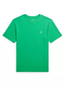 Ralph Lauren футболка с вышивкой Polo Pony, зеленый