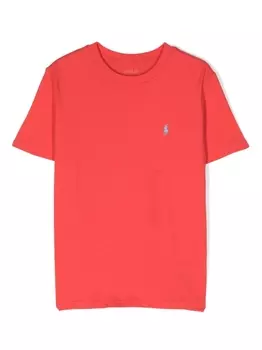 Ralph Lauren футболка с вышивкой Polo Pony, красный