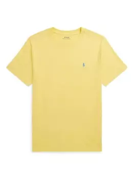 Ralph Lauren футболка с вышивкой Polo Pony, желтый