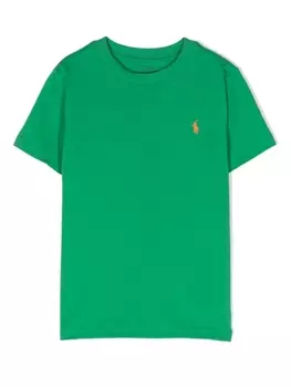 Ralph Lauren футболка с вышивкой Polo Pony, зеленый
