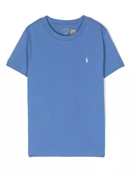 Ralph Lauren футболка с вышивкой Pony, синий