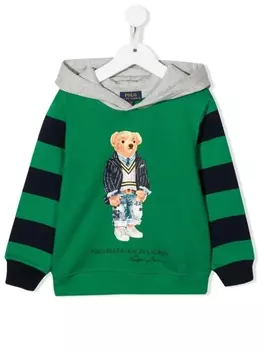 Ralph Lauren худи Polo Bear с графичным принтом, синий